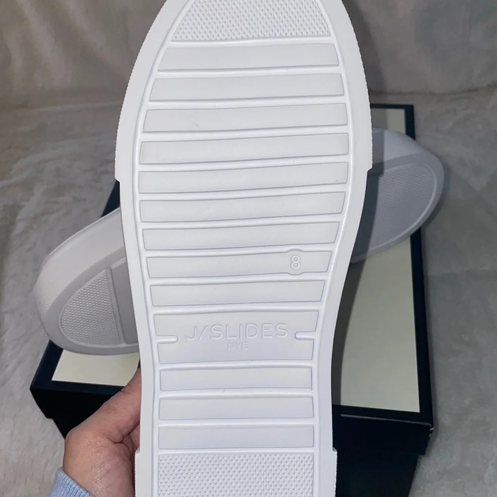 NWT J/SLIDES AMANDA Gold Leather - Picture 15 of 15